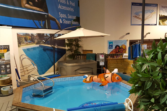 Our Endless Pools X500 swimspa available totest swim instore